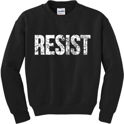 Resist United States of America Rebel Political Resistance Kids Sweatshirt