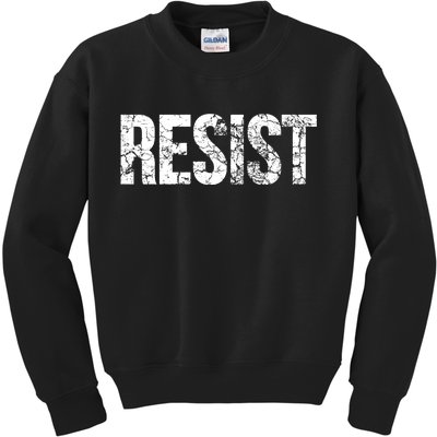 Resist United States of America Rebel Political Resistance Kids Sweatshirt