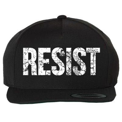 Resist United States of America Rebel Political Resistance Wool Snapback Cap