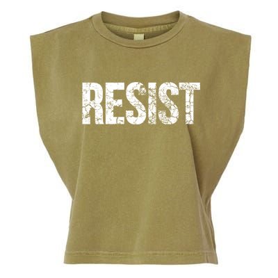 Resist United States of America Rebel Political Resistance Garment-Dyed Women's Muscle Tee