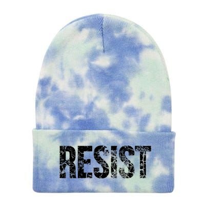 Resist United States of America Rebel Political Resistance Tie Dye 12in Knit Beanie