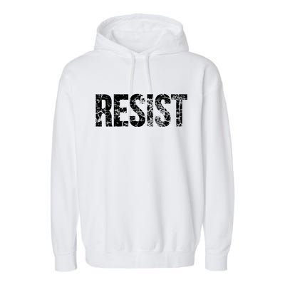 Resist United States of America Rebel Political Resistance Garment-Dyed Fleece Hoodie