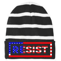 Resist USA Striped Beanie with Solid Band