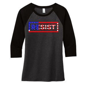 Resist USA Women's Tri-Blend 3/4-Sleeve Raglan Shirt