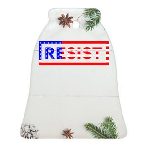 Resist USA Ceramic Bell Ornament