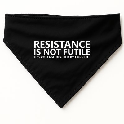 Resistance Is Not Futile It's Voltage Divided By Current USA-Made Doggie Bandana
