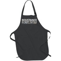 Resistance Is Not Futile It's Voltage Divided By Current Full-Length Apron With Pockets