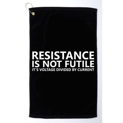 Resistance Is Not Futile It's Voltage Divided By Current Golf Towel