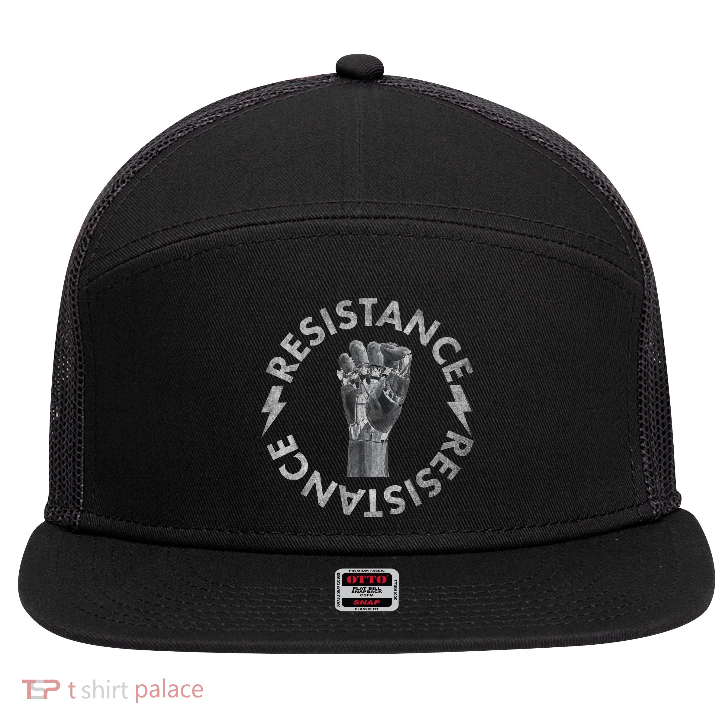 Resistance Robot Fist 7 Panel Mesh Trucker Snapback Hat