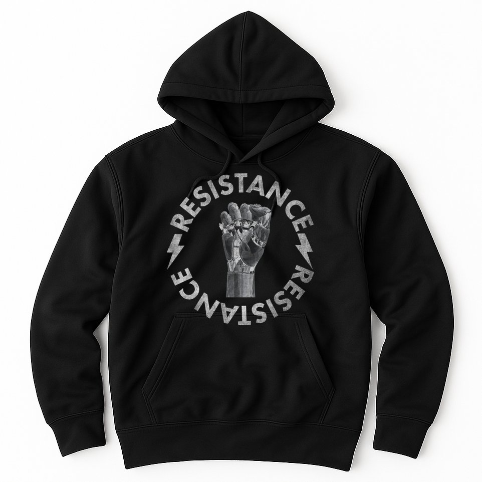 Resistance Robot Fist Hoodie