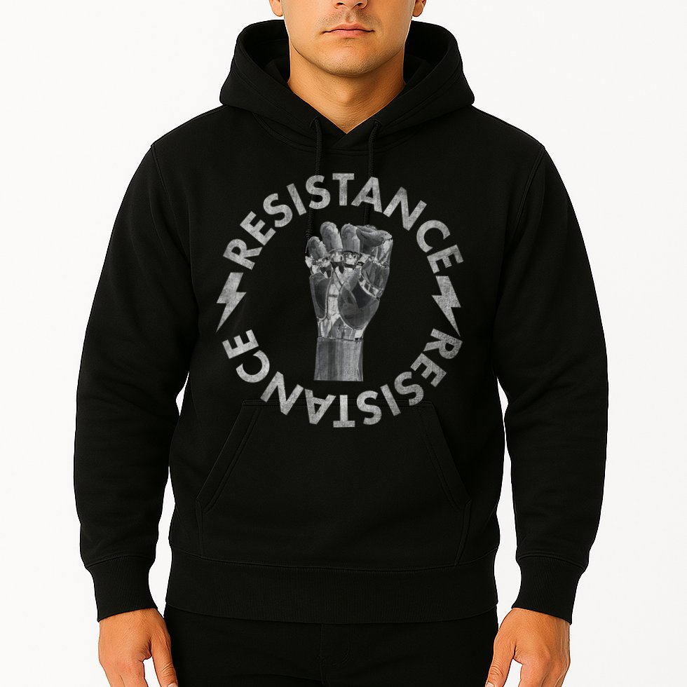 Resistance Robot Fist Hoodie