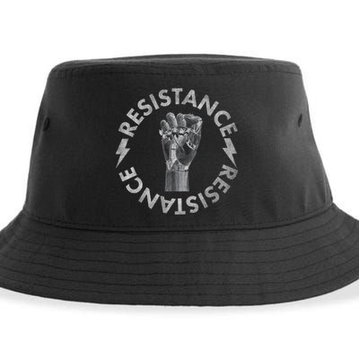 Resistance Robot Fist Sustainable Bucket Hat