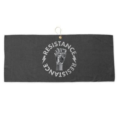 Resistance Robot Fist Large Microfiber Waffle Golf Towel