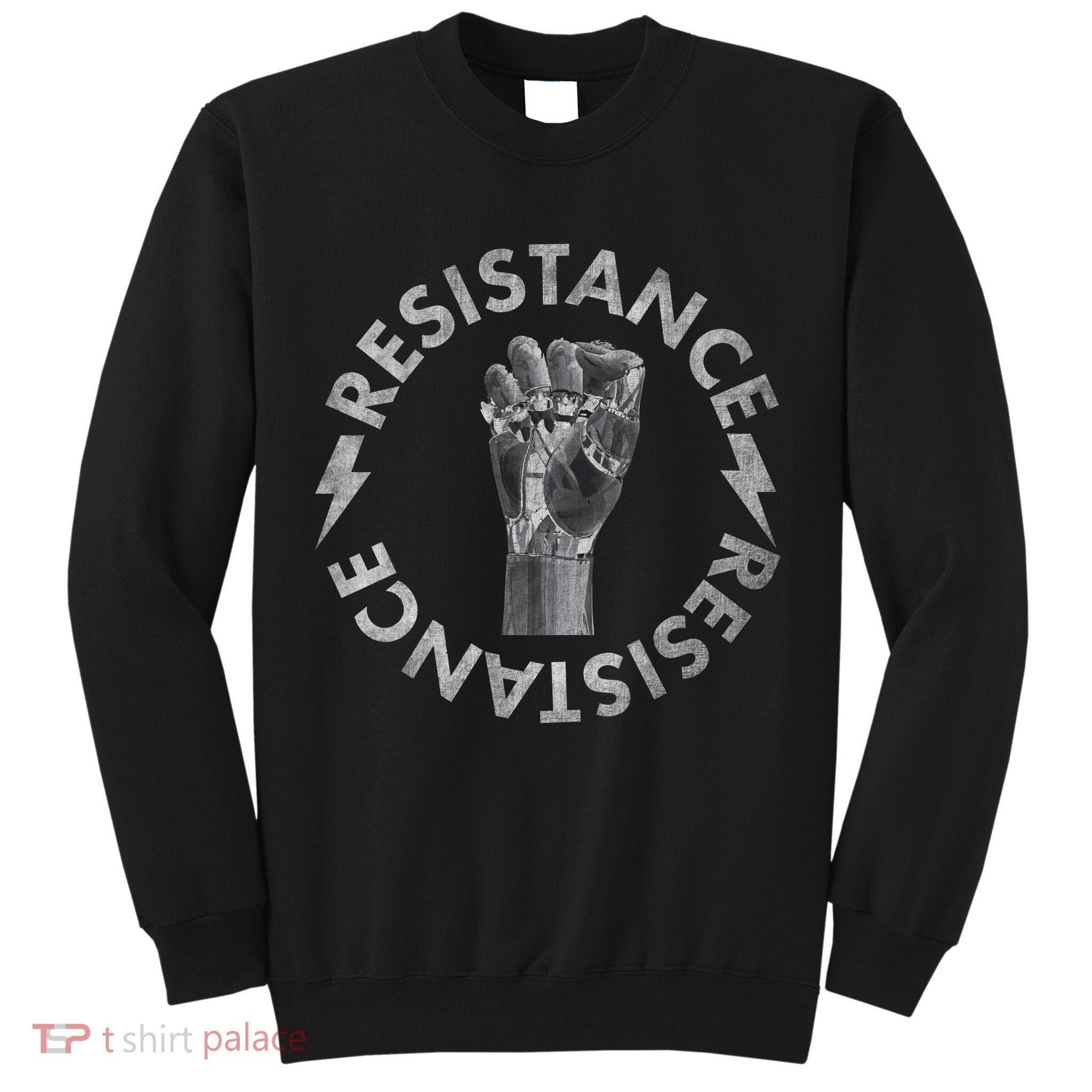 Resistance Robot Fist Tall Sweatshirt