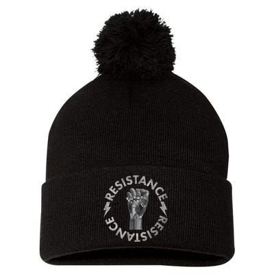 Resistance Robot Fist Pom Pom 12in Knit Beanie