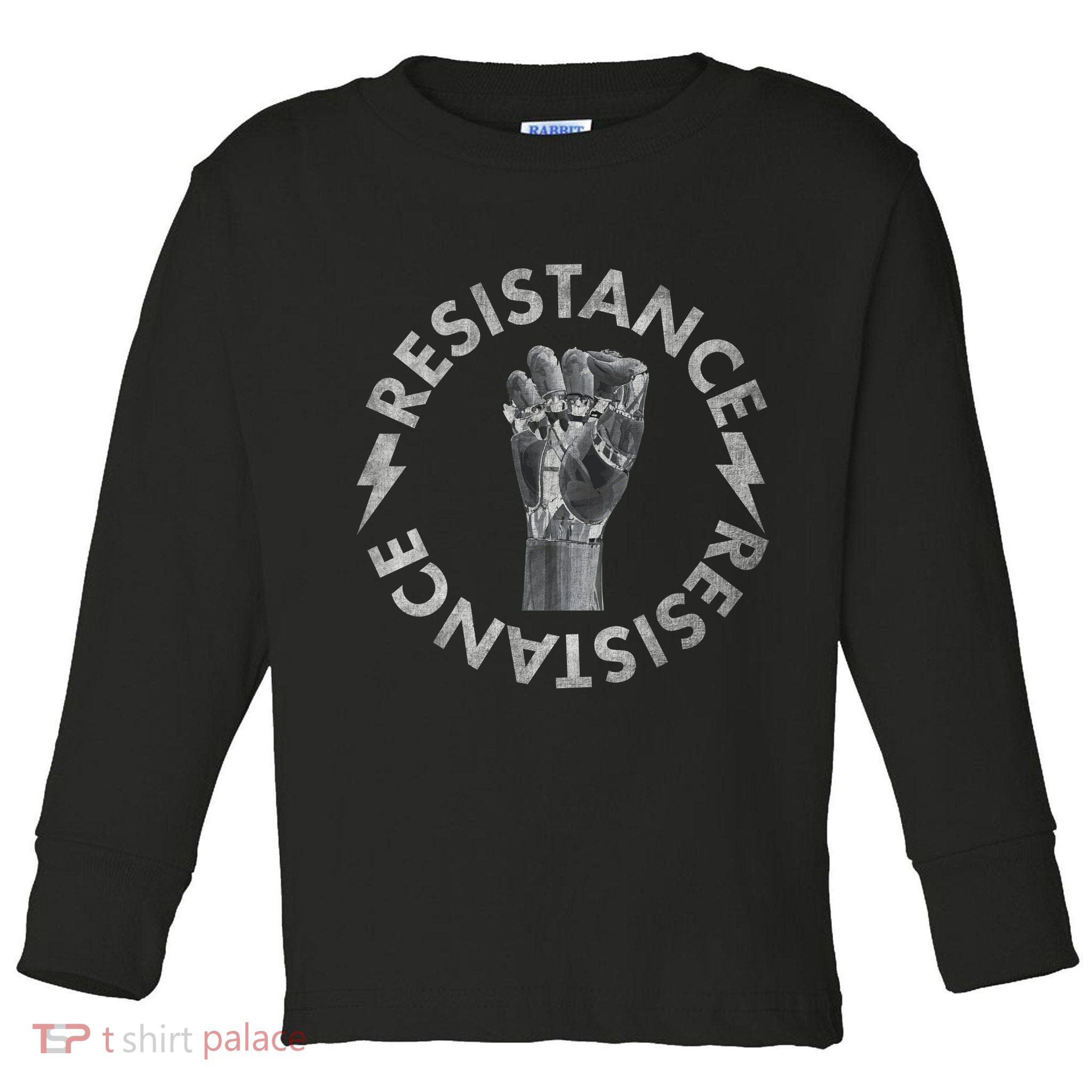 Resistance Robot Fist Toddler Long Sleeve Shirt