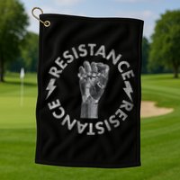 Resistance Robot Fist Golf Towel