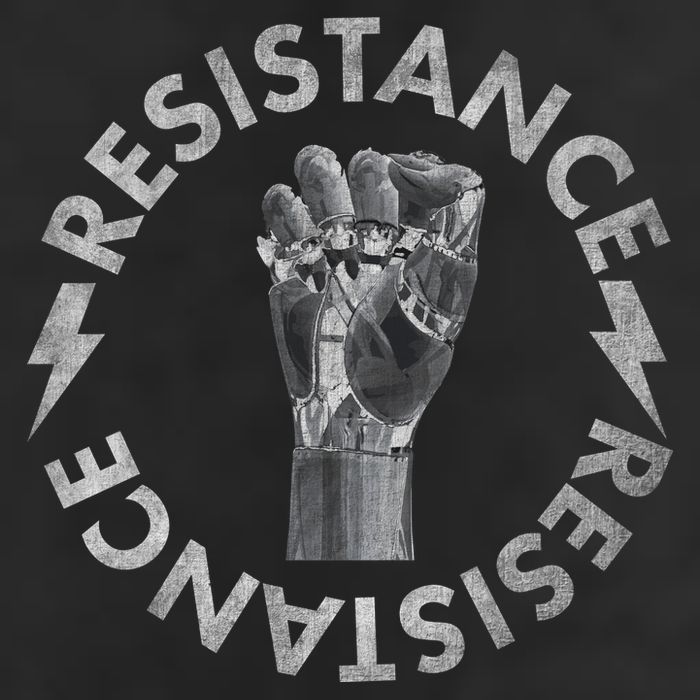 Resistance Robot Fist Golf Towel