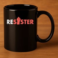 Resister Resist Fist 11oz C Handle Ceramic Mug