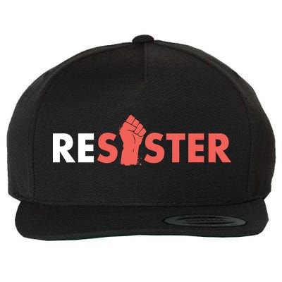 Resister Resist Fist Wool Snapback Cap