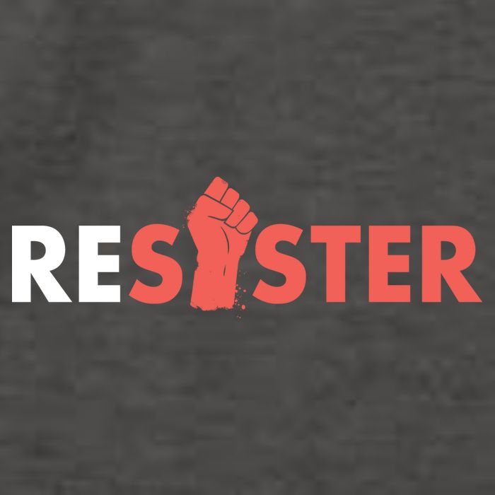 Resister Resist Fist Vector Backpack