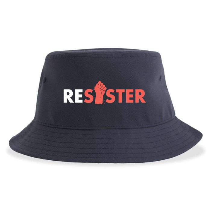Resister Resist Fist Sustainable Bucket Hat