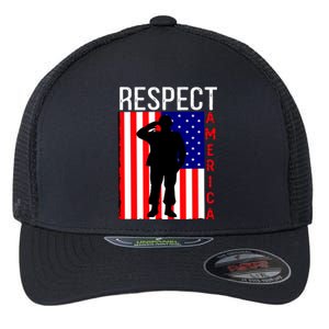 Respect America Flexfit Unipanel Trucker Cap