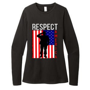 Respect America Womens CVC Long Sleeve Shirt