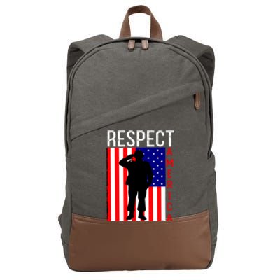 Respect America Cotton Canvas Backpack