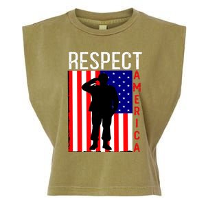 Respect America Garment-Dyed Women's Muscle Tee