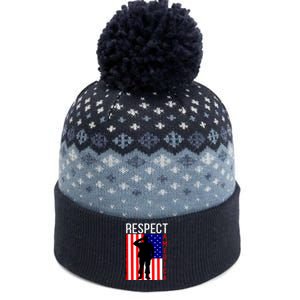 Respect America The Baniff Cuffed Pom Beanie