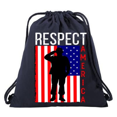 Respect America Drawstring Bag