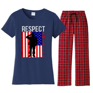 Respect America Women's Flannel Pajama Set