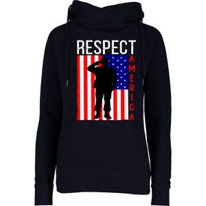 Respect America Womens Funnel Neck Pullover Hood