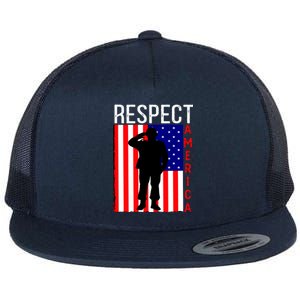 Respect America Flat Bill Trucker Hat