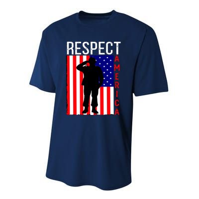 Respect America Performance Sprint T-Shirt