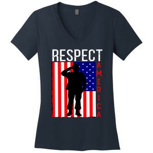 Respect America Women's V-Neck T-Shirt