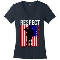 Respect America Women's V-Neck T-Shirt