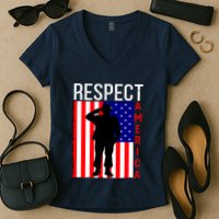 Respect America Women's V-Neck T-Shirt