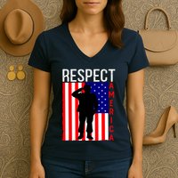 Respect America Women's V-Neck T-Shirt