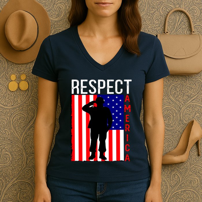Respect America Women's V-Neck T-Shirt