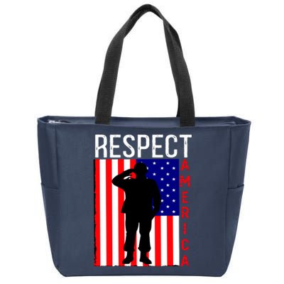 Respect America Zip Tote Bag