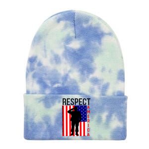 Respect America Tie Dye 12in Knit Beanie