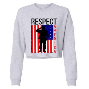 Respect America Cropped Pullover Crew