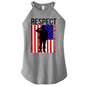 Respect America Women's Perfect Tri Rocker Tank