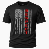 Respect Flag Of America Cooling Performance Crew T-Shirt