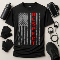 Respect Flag Of America Cooling Performance Crew T-Shirt