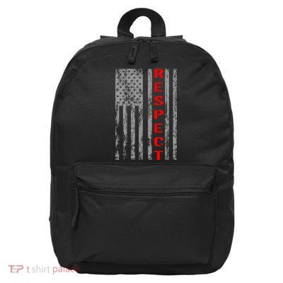 Respect Flag Of America 16 in Basic Backpack