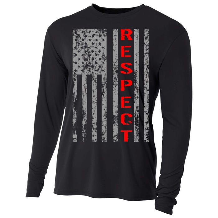 Respect Flag Of America Cooling Performance Long Sleeve Crew