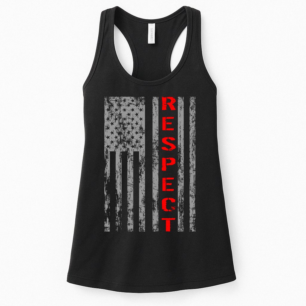 Respect Flag Of America Womens Tank Top